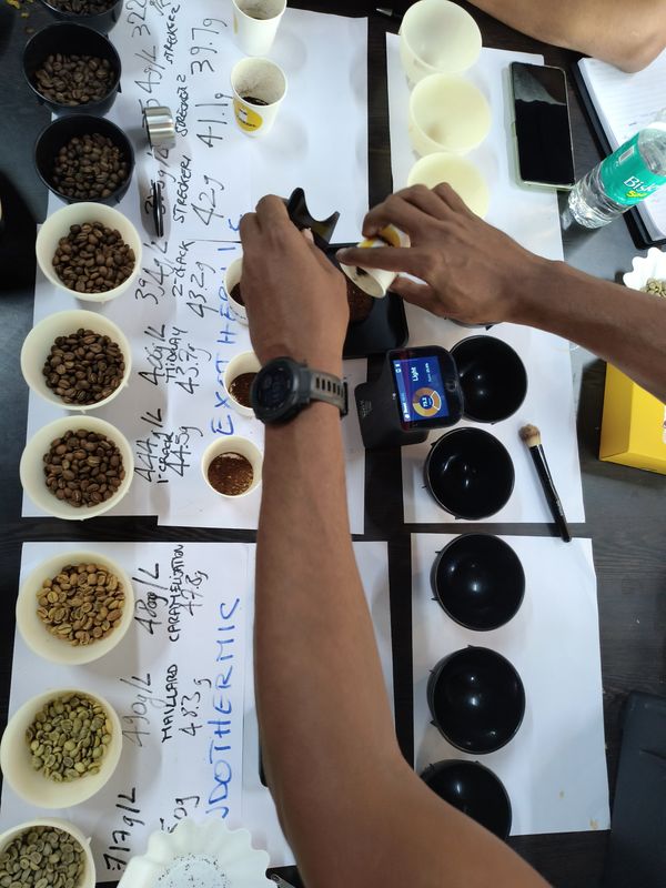 Cupping calibration session and quality training