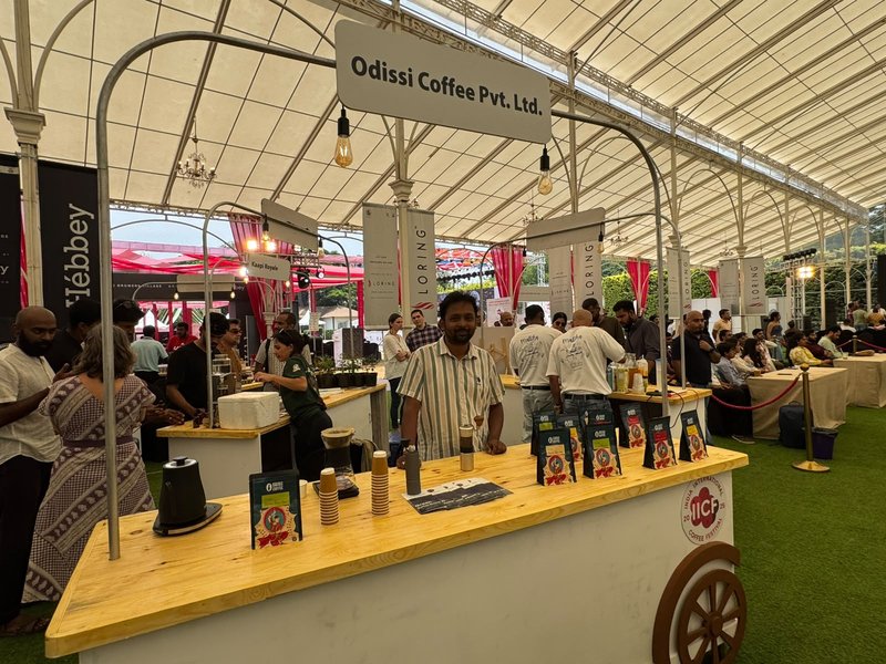 Odisii Coffee booth at India International Coffee Festival